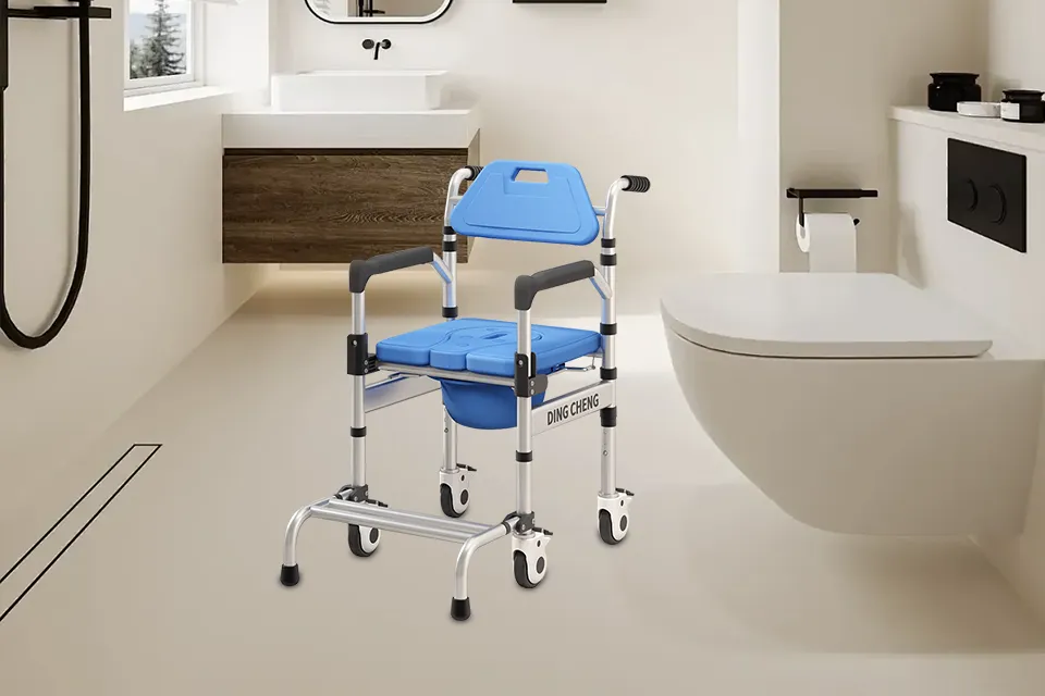 Caractéristiques des chaises de toilette avec roues