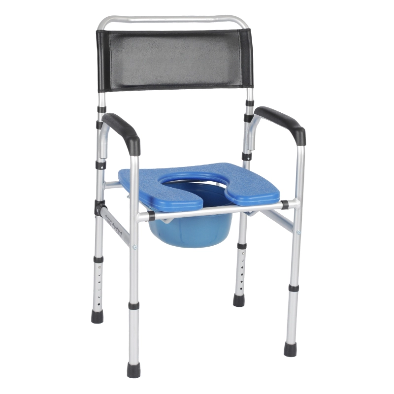 Adjustable Height Lift Commode Chair